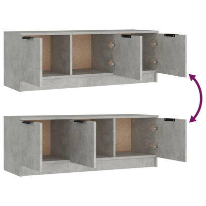 TV Cabinet Concrete Grey 102x35x36.5 cm Engineered Wood