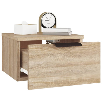 Wall-mounted Bedside Cabinets 2 pcs Sonoma Oak 34x30x20 cm