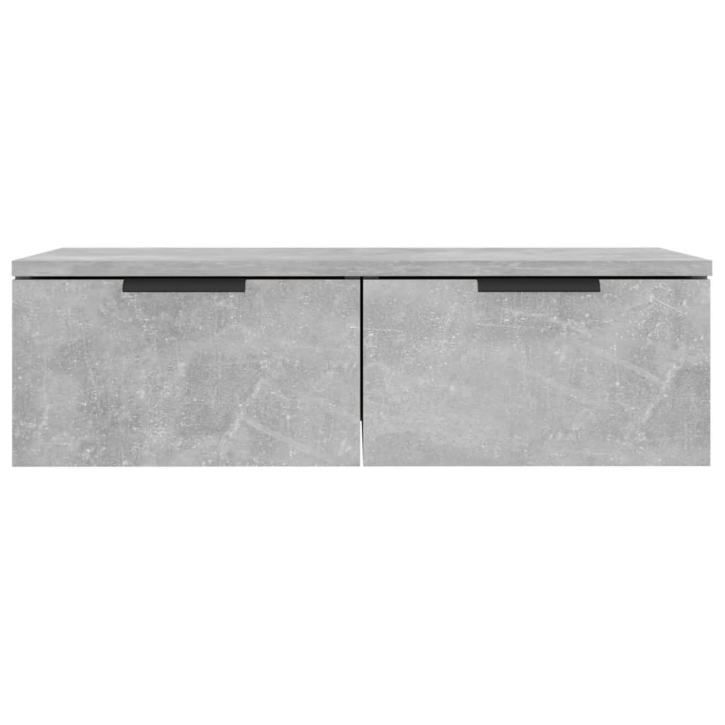 Wall Cabinet Concrete Grey 68x30x20 cm Engineered Wood