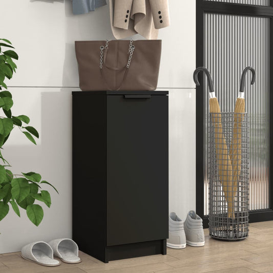 Shoe Cabinet Black 30x35x70 cm Engineered Wood