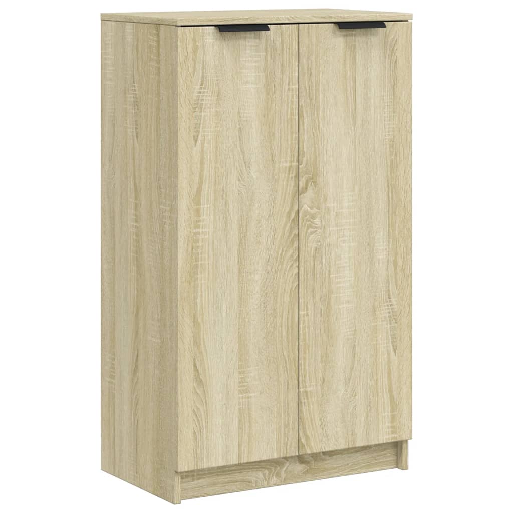 Shoe Cabinet Sonoma Oak 59x35x100 cm Engineered Wood