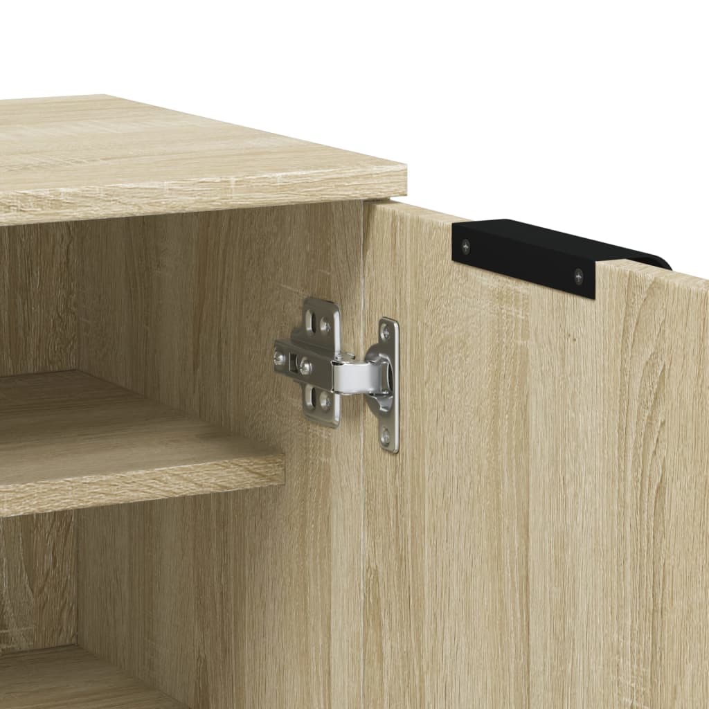 Shoe Cabinet Sonoma Oak 59x35x100 cm Engineered Wood