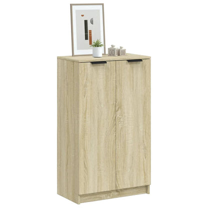 Shoe Cabinet Sonoma Oak 59x35x100 cm Engineered Wood