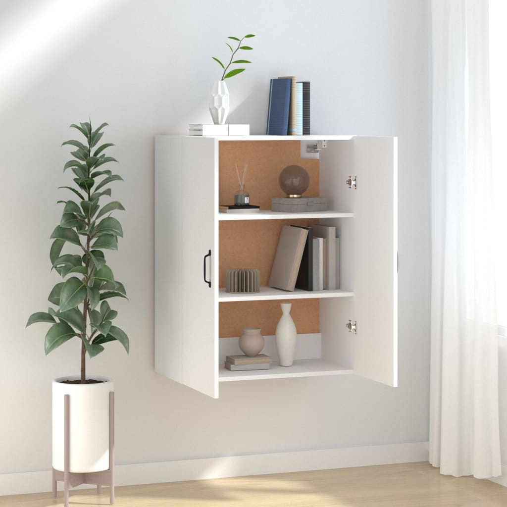 Hanging Cabinet White 69,5x34x90 cm Engineered Wood