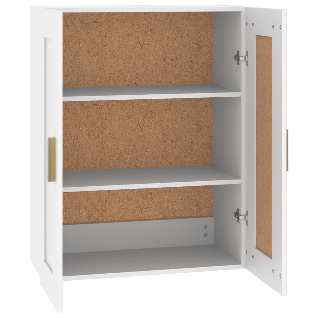 Wall Cabinet White 69.5x32.5x90 cm Engineered Wood