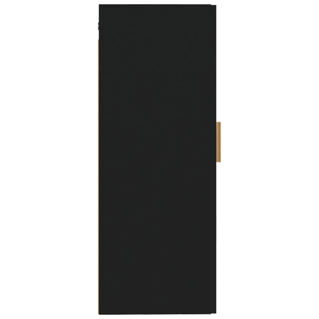 Wall Cabinet Black 35x34x90 cm Engineered Wood