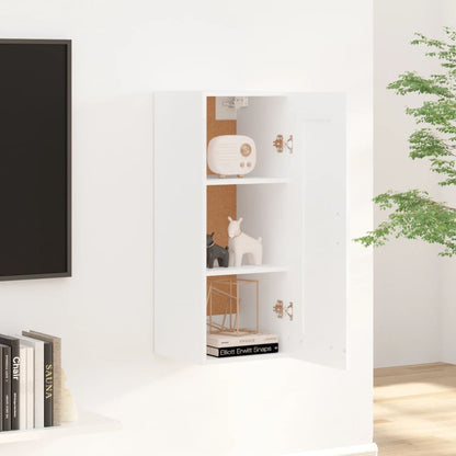 Hanging Cabinet White 35x34x90 cm Engineered Wood