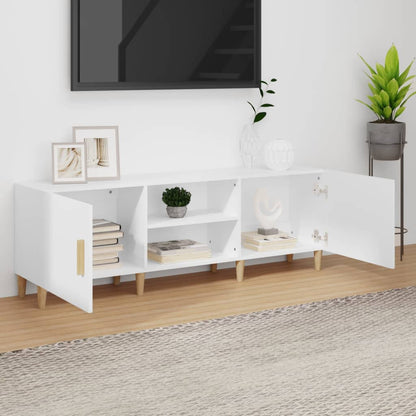 TV Cabinet White 150x30x50 cm Engineered Wood