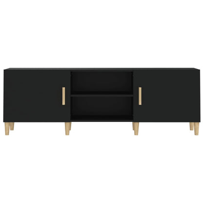 TV Cabinet Black 150x30x50 cm Engineered Wood