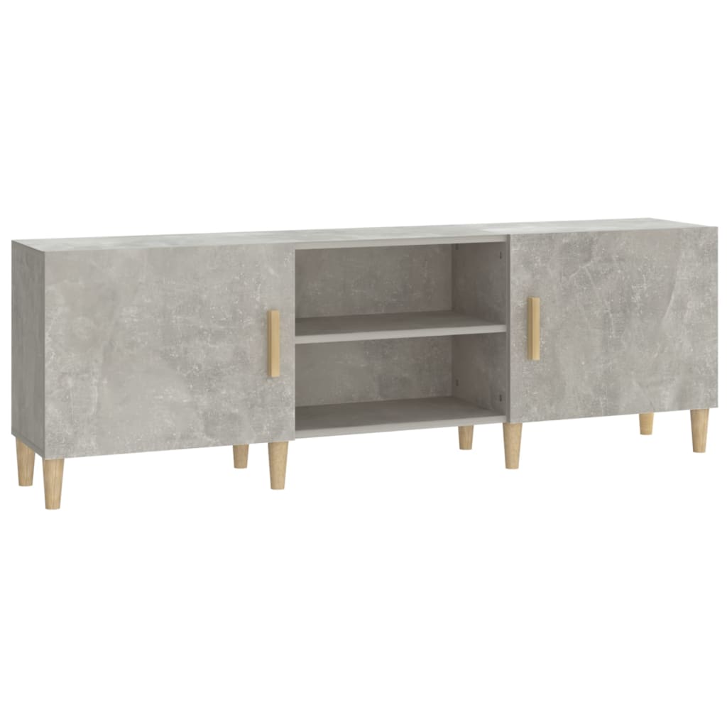 TV Cabinet Concrete Grey 150x30x50 cm Engineered Wood