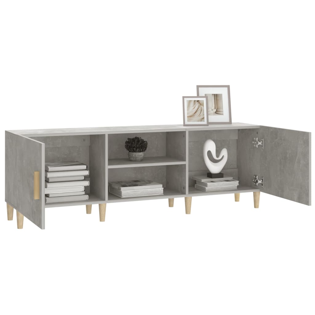 TV Cabinet Concrete Grey 150x30x50 cm Engineered Wood