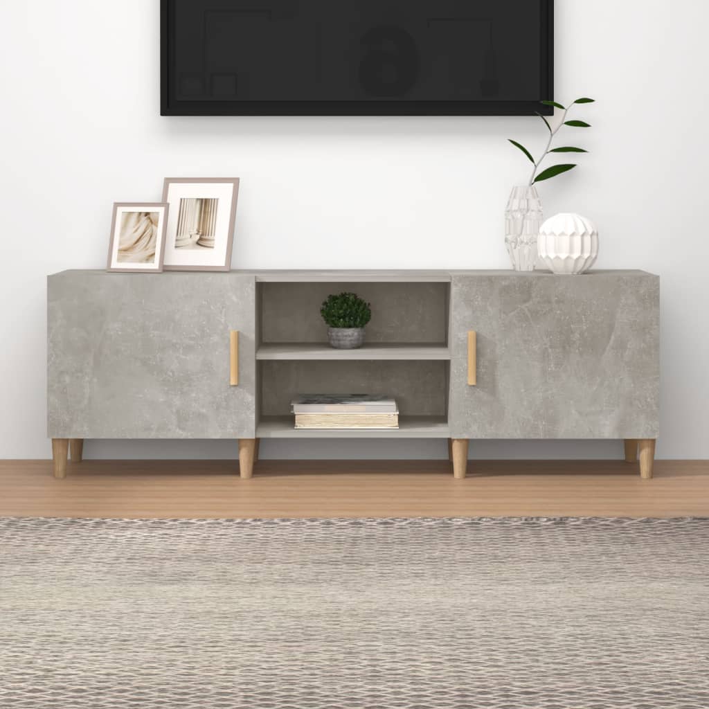 TV Cabinet Concrete Grey 150x30x50 cm Engineered Wood