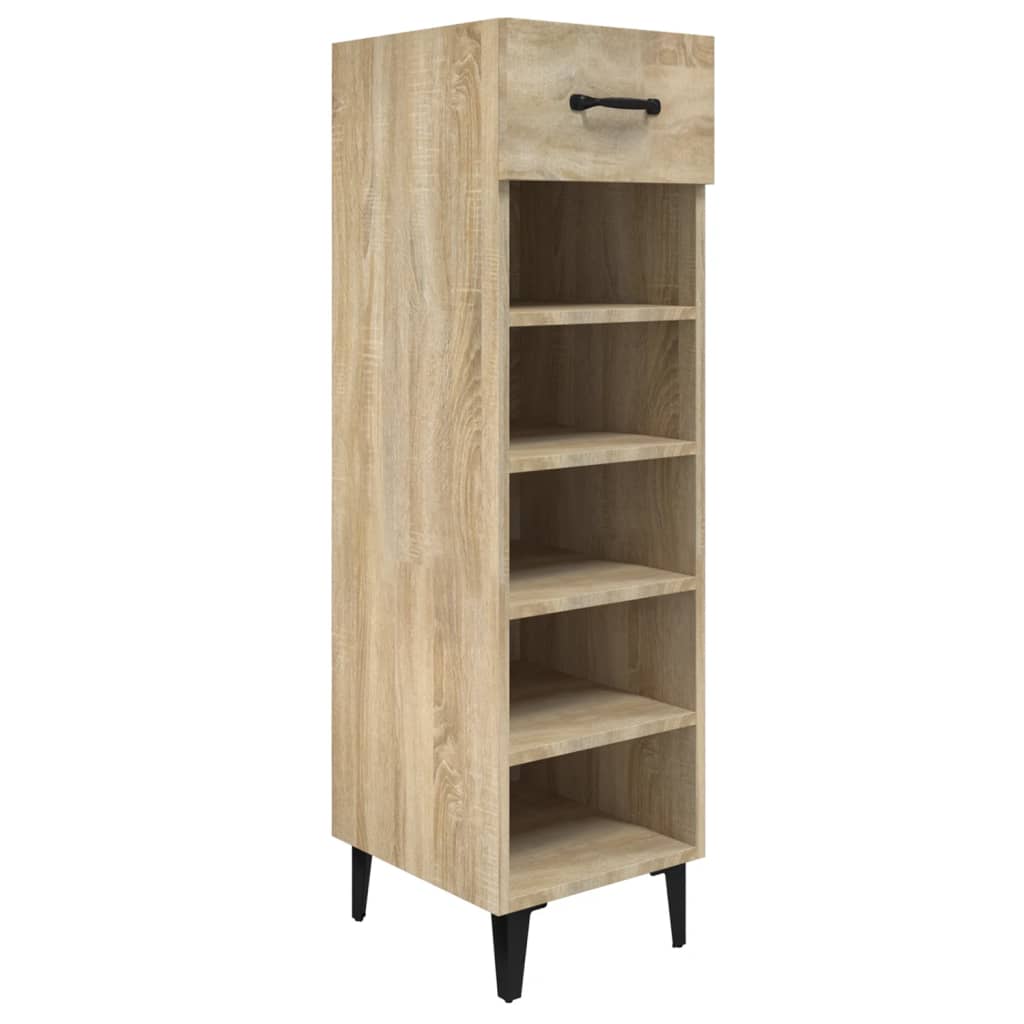 Shoe Cabinet Sonoma Oak 30x35x105 cm Engineered Wood