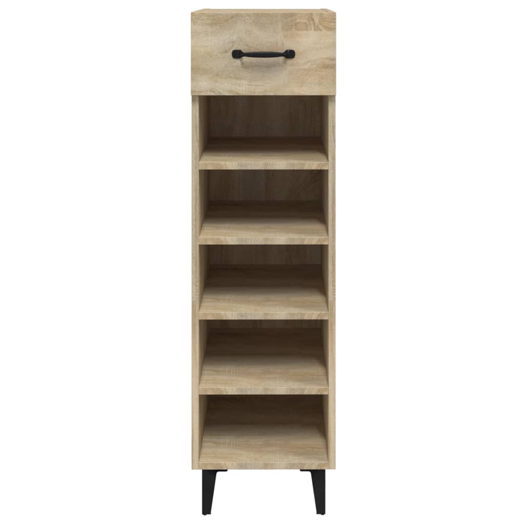 Shoe Cabinet Sonoma Oak 30x35x105 cm Engineered Wood