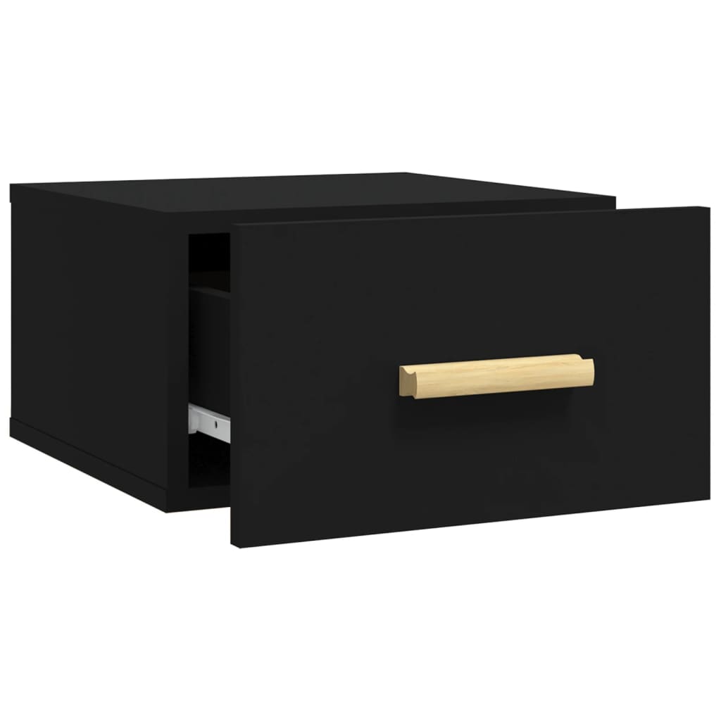 Wall-mounted Bedside Cabinets 2 pcs Black 35x35x20 cm