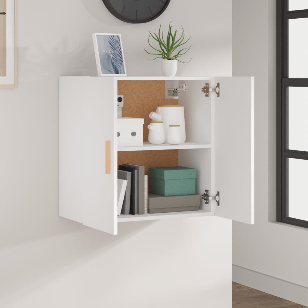 Wall Cabinet White 60x30x60 cm Engineered Wood