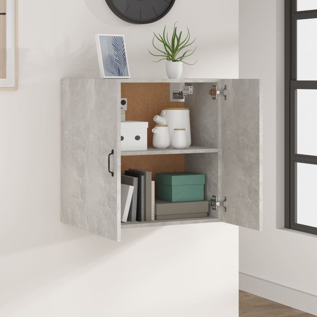 Wall Cabinet Concrete Grey 60x31x60 cm Engineered Wood