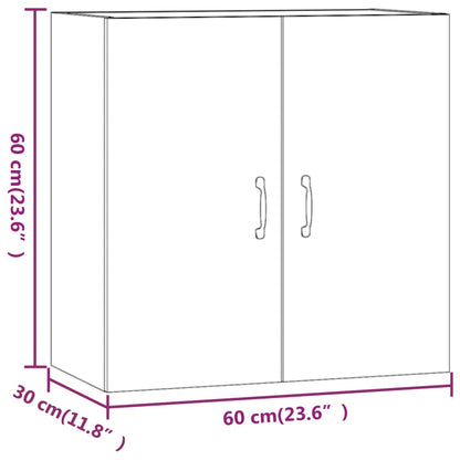 Wall Cabinet Concrete Grey 60x31x60 cm Engineered Wood