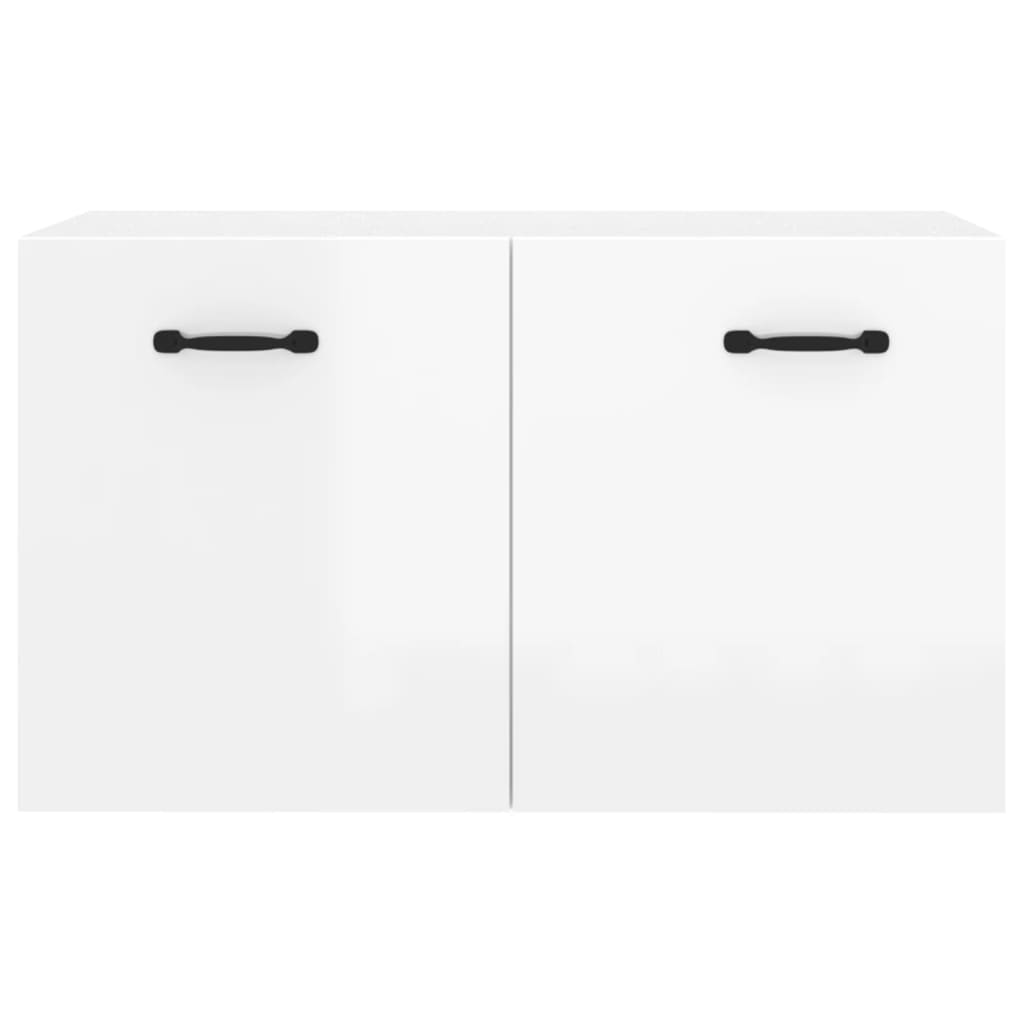 Wall Cabinet High Gloss White 80x35x36.5 cm Engineered Wood