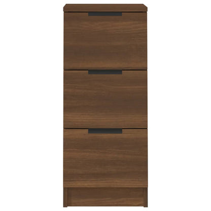 Sideboard Brown Oak 30x30x70 cm Engineered Wood