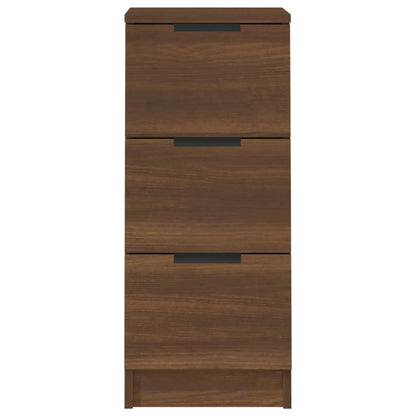 Sideboards 2 pcs Brown Oak 30x30x70 cm Engineered Wood