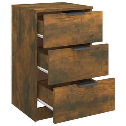 Bedside Cabinets 2 pcs Smoked Oak 40x36x65 cm