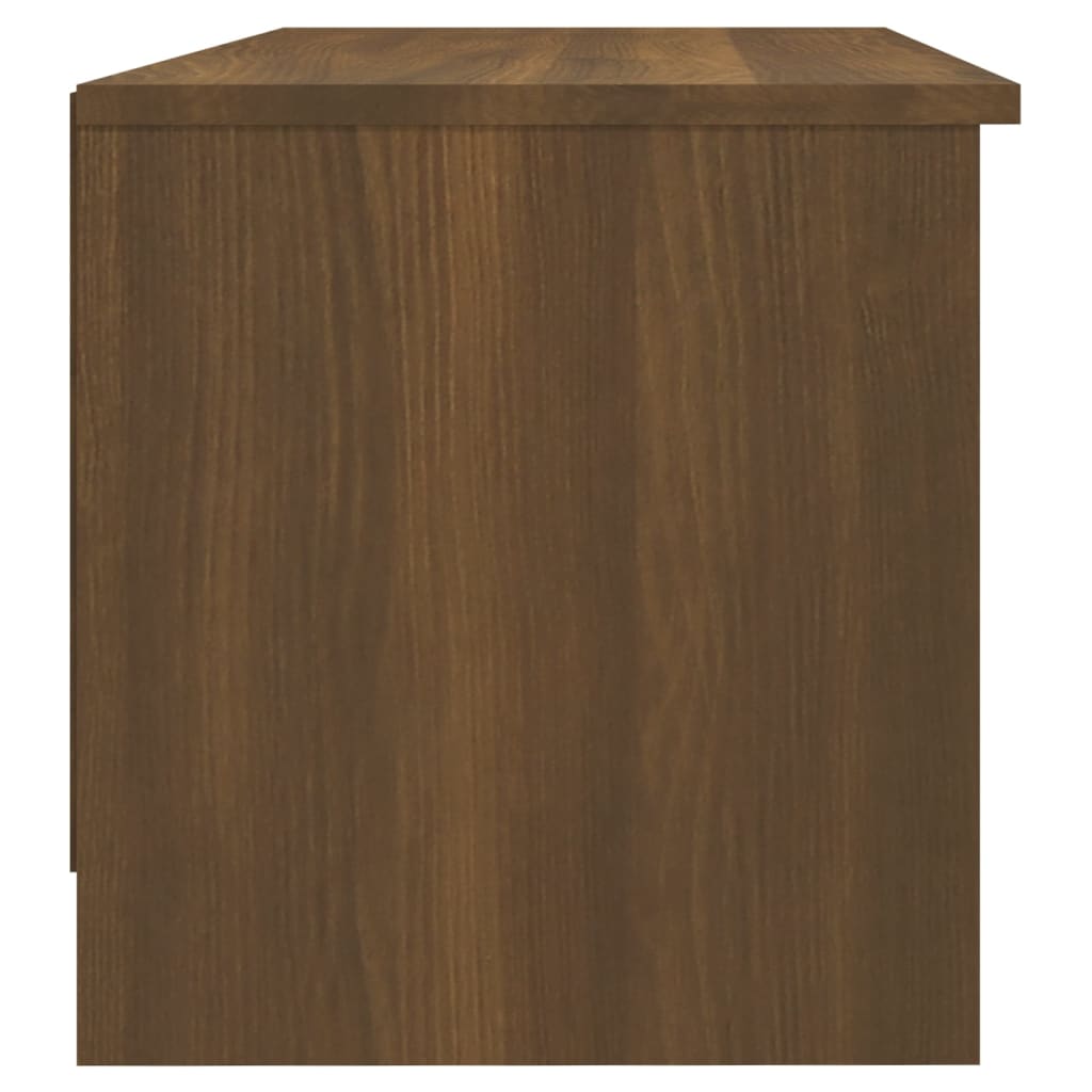 TV Cabinet Brown Oak 102x35.5x36.5 cm Engineered Wood