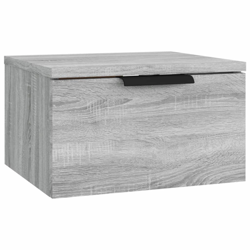 Wall-mounted Bedside Cabinet Grey Sonoma 34x30x20 cm