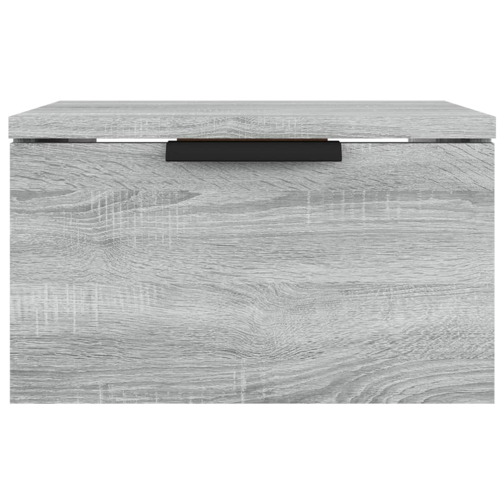 Wall-mounted Bedside Cabinet Grey Sonoma 34x30x20 cm