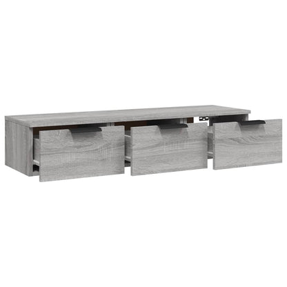 Wall Cabinet Grey Sonoma 102x30x20 cm Engineered Wood