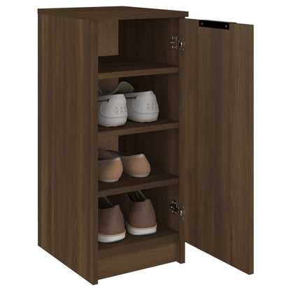 Shoe Cabinet Brown Oak 30x35x70 cm Engineered Wood