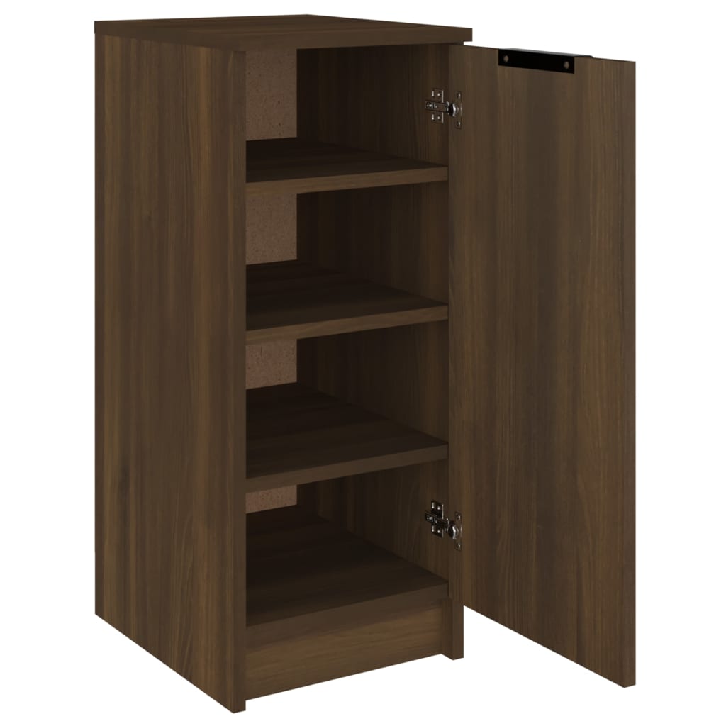 Shoe Cabinet Brown Oak 30x35x70 cm Engineered Wood