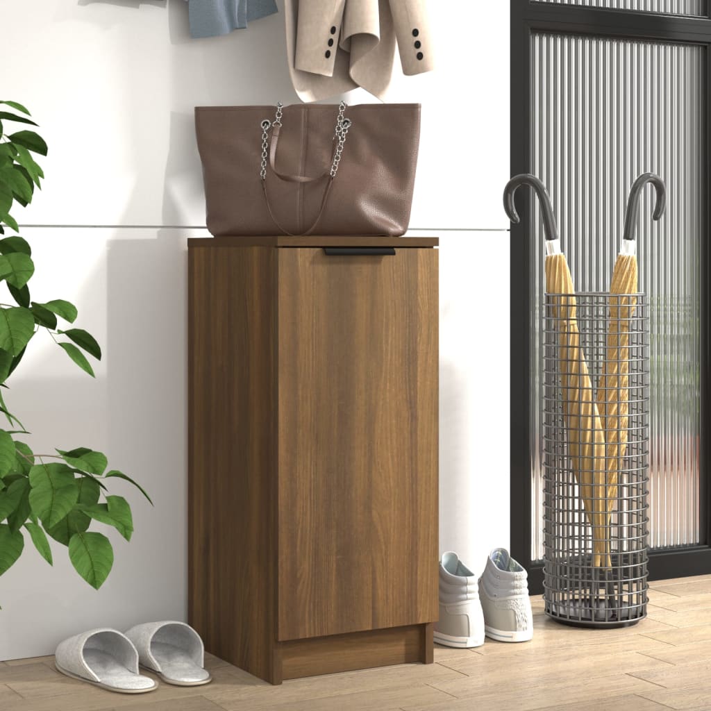 Shoe Cabinet Brown Oak 30x35x70 cm Engineered Wood