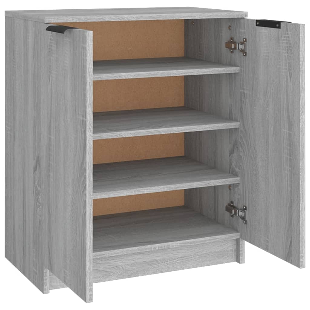 Shoe Cabinet Grey Sonoma 59x35x70 cm Engineered Wood