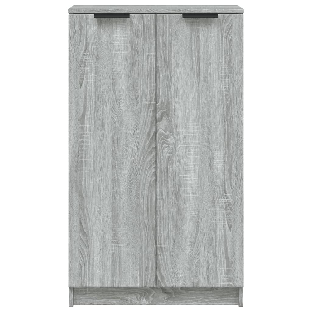 Shoe Cabinet Grey Sonoma 59x35x100 cm Engineered Wood