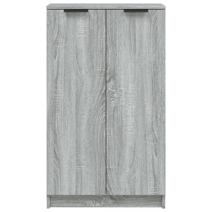 Shoe Cabinet Grey Sonoma 59x35x100 cm Engineered Wood