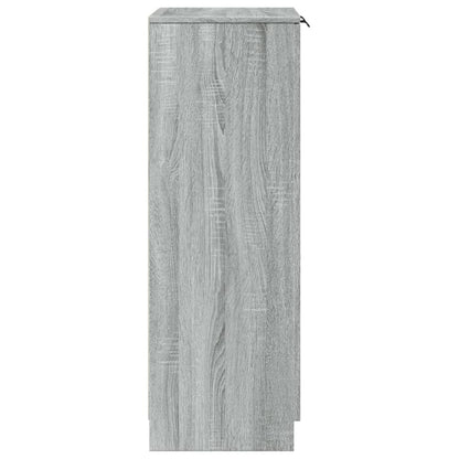 Shoe Cabinet Grey Sonoma 59x35x100 cm Engineered Wood