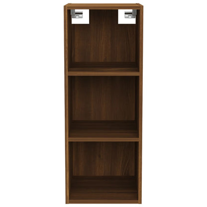 Wall Cabinet Brown Oak 32.5x34.5x90 cm Engineered Wood