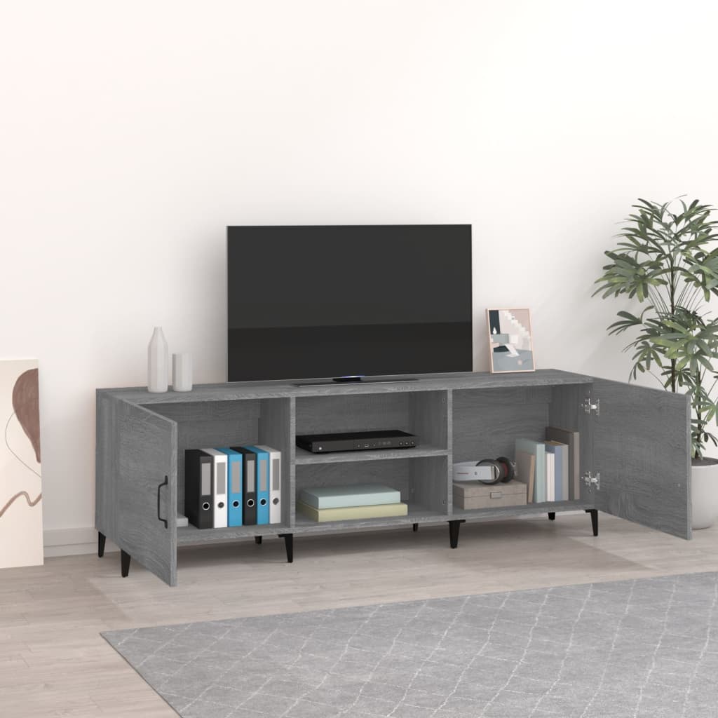 TV Cabinet Grey Sonoma 150x30x50 cm Engineered Wood