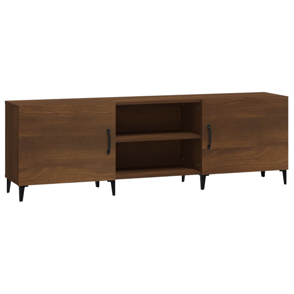 TV Cabinet Brown Oak 150x30x50 cm Engineered Wood