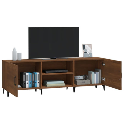 TV Cabinet Brown Oak 150x30x50 cm Engineered Wood