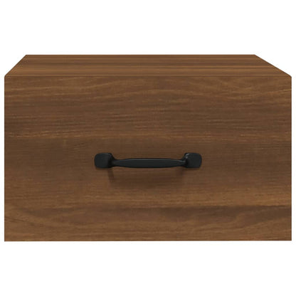 Wall-mounted Bedside Cabinet Brown Oak 35x35x20 cm