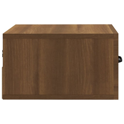 Wall-mounted Bedside Cabinet Brown Oak 35x35x20 cm