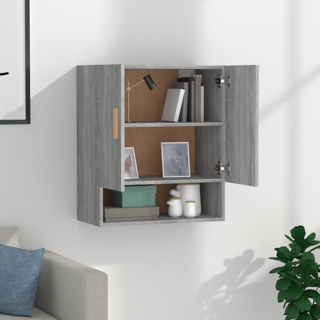 Wall Cabinet Grey Sonoma 60x31x70 cm Engineered Wood