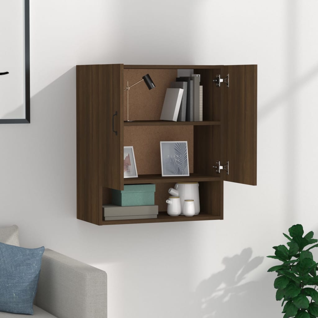 Wall Cabinet Brown Oak 60x31x70 cm Engineered Wood