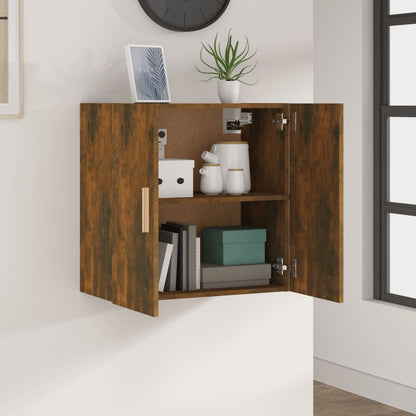 Wall Cabinet Smoked Oak 60x30x60 cm Engineered Wood