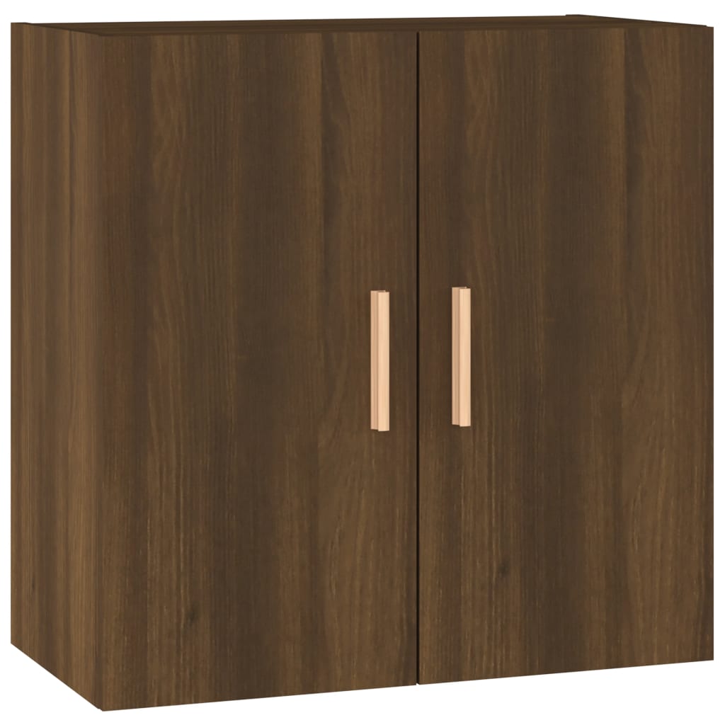 Wall Cabinet Brown Oak 60x30x60 cm Engineered Wood