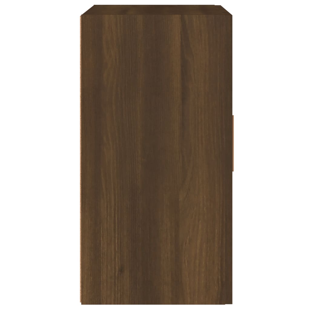 Wall Cabinet Brown Oak 60x30x60 cm Engineered Wood