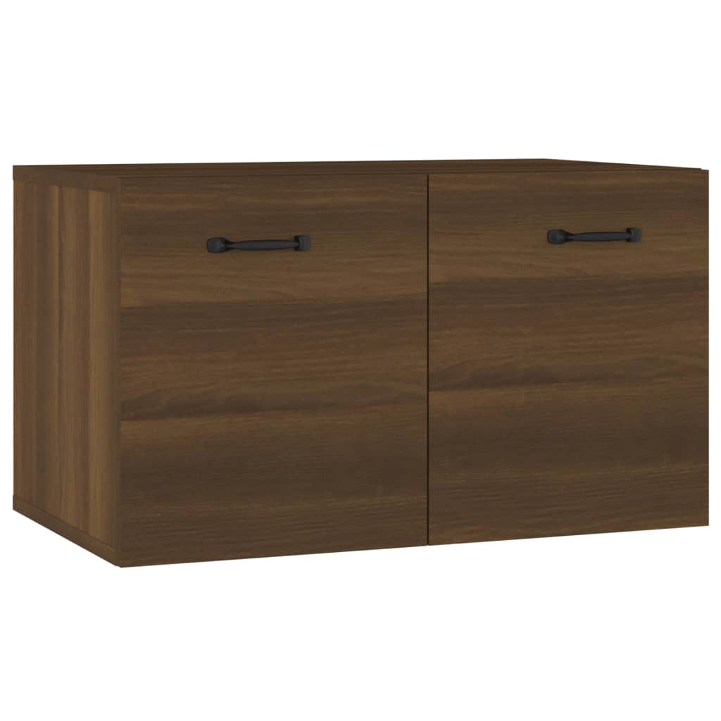 Wall Cabinet Brown Oak 60x36.5x35 cm Engineered Wood