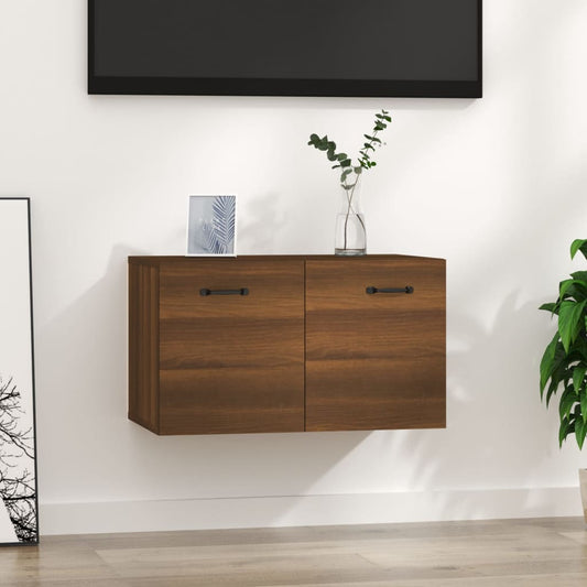 Wall Cabinet Brown Oak 60x36.5x35 cm Engineered Wood